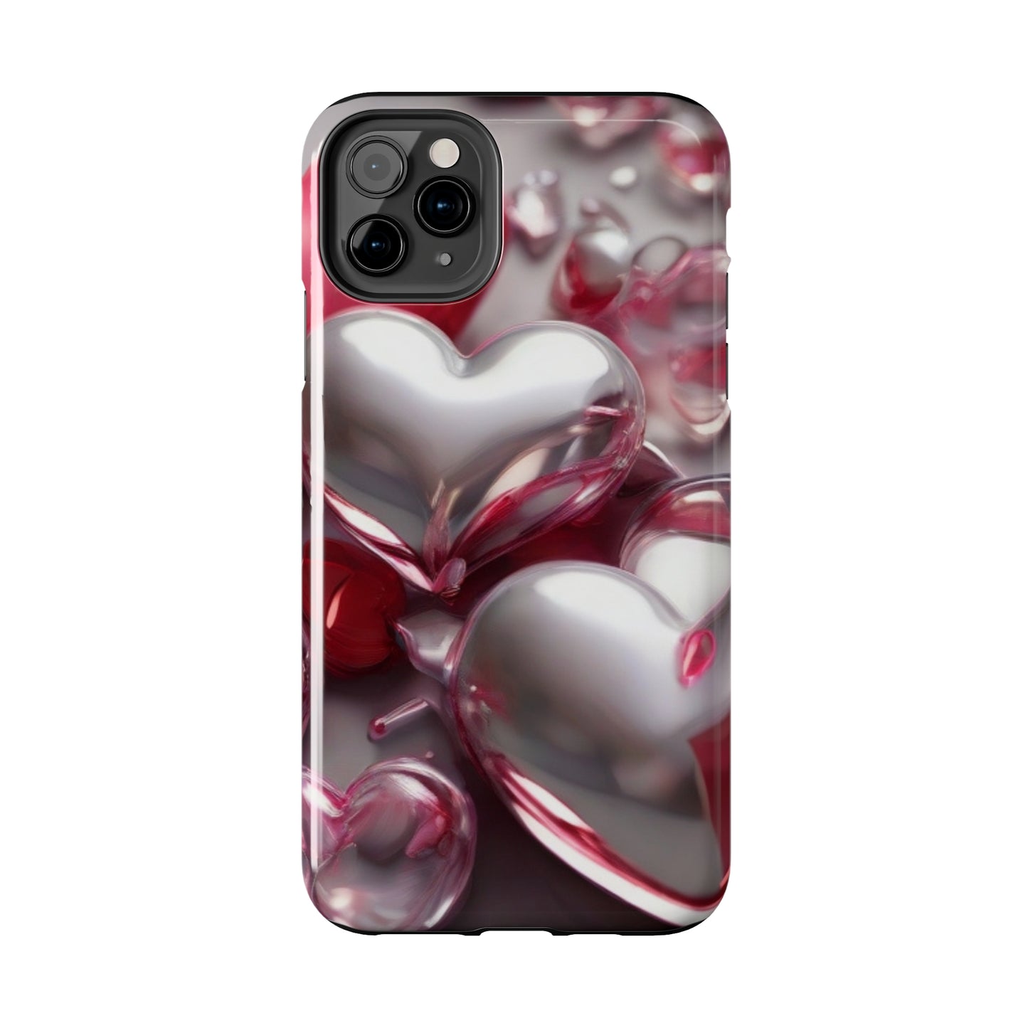 Glass hearts Tough iPhone Case iPhone 14 accessories Valentines