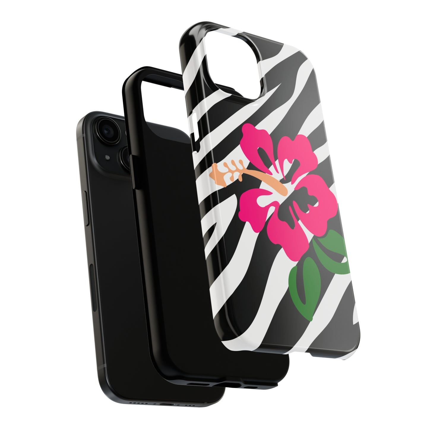 Tropical floral iPhone Cover, flower Accessory, Cute Phone Protector, seasonal Tech