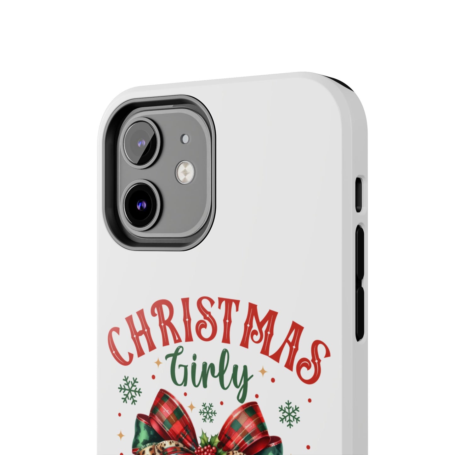 Christmas girly iPhone 16 Case, Christmas iPhone Cover, Festive Holiday Accessory, Cute Xmas Phone Protector, Winter Santa Tech