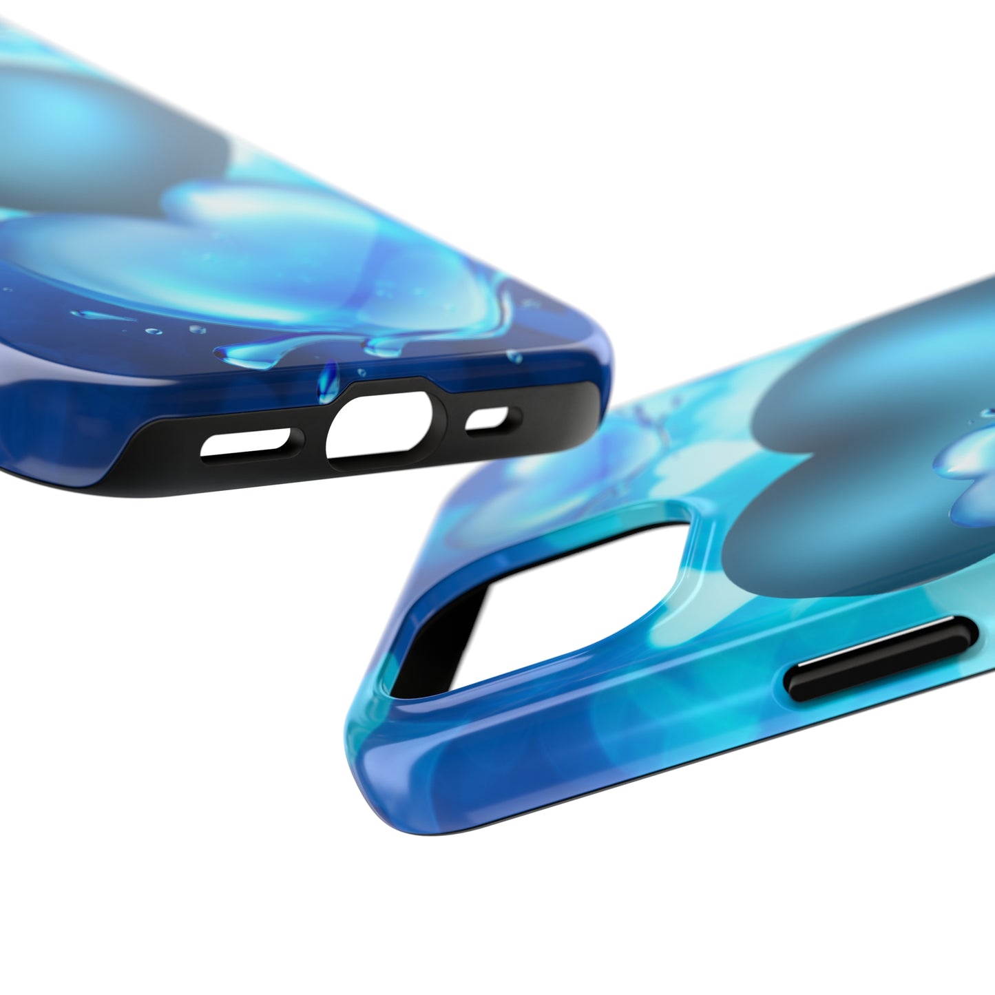 Blue hearts custom iPhone case