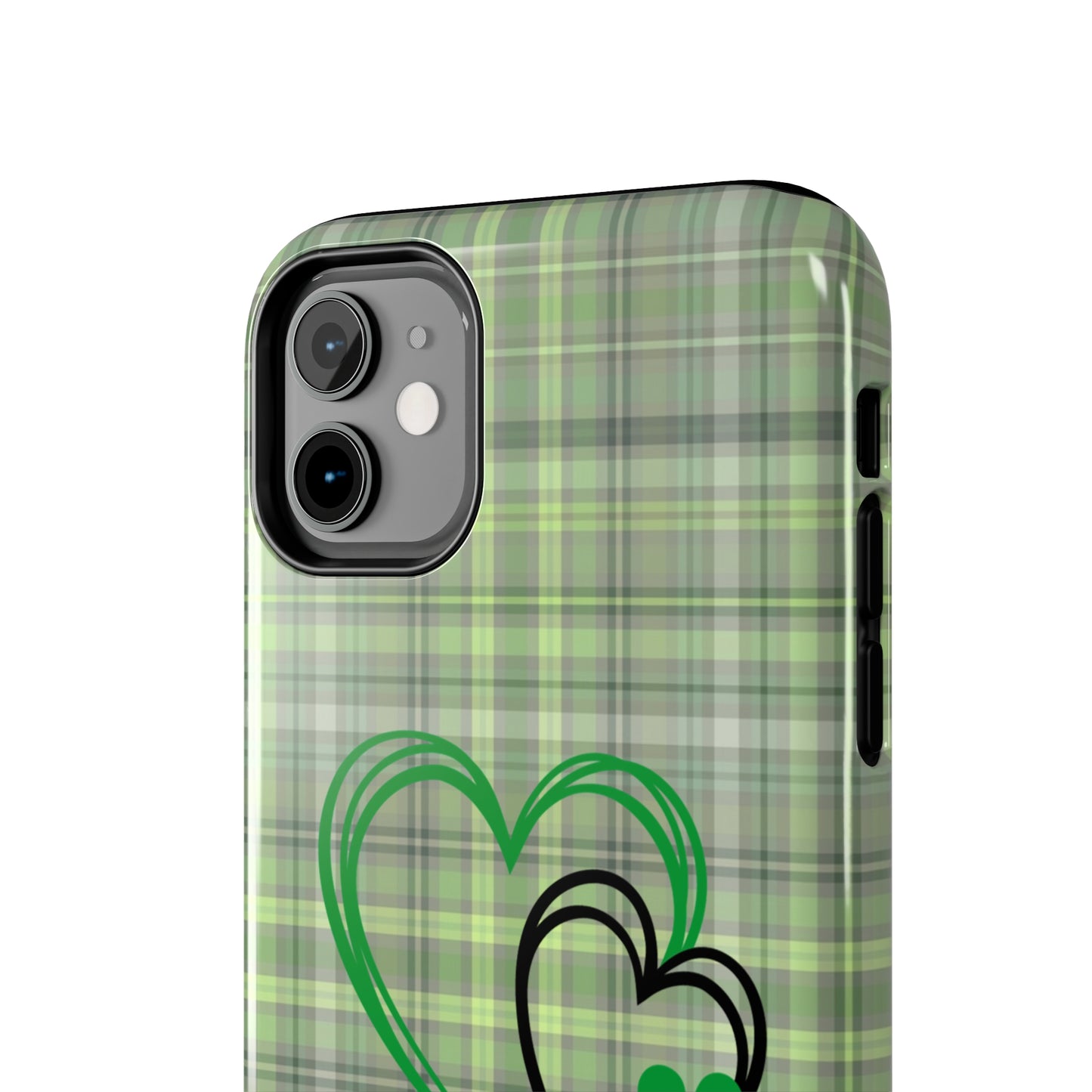 Plaid Shamrocks & Hearts Tough iPhone Case iPhone accessories