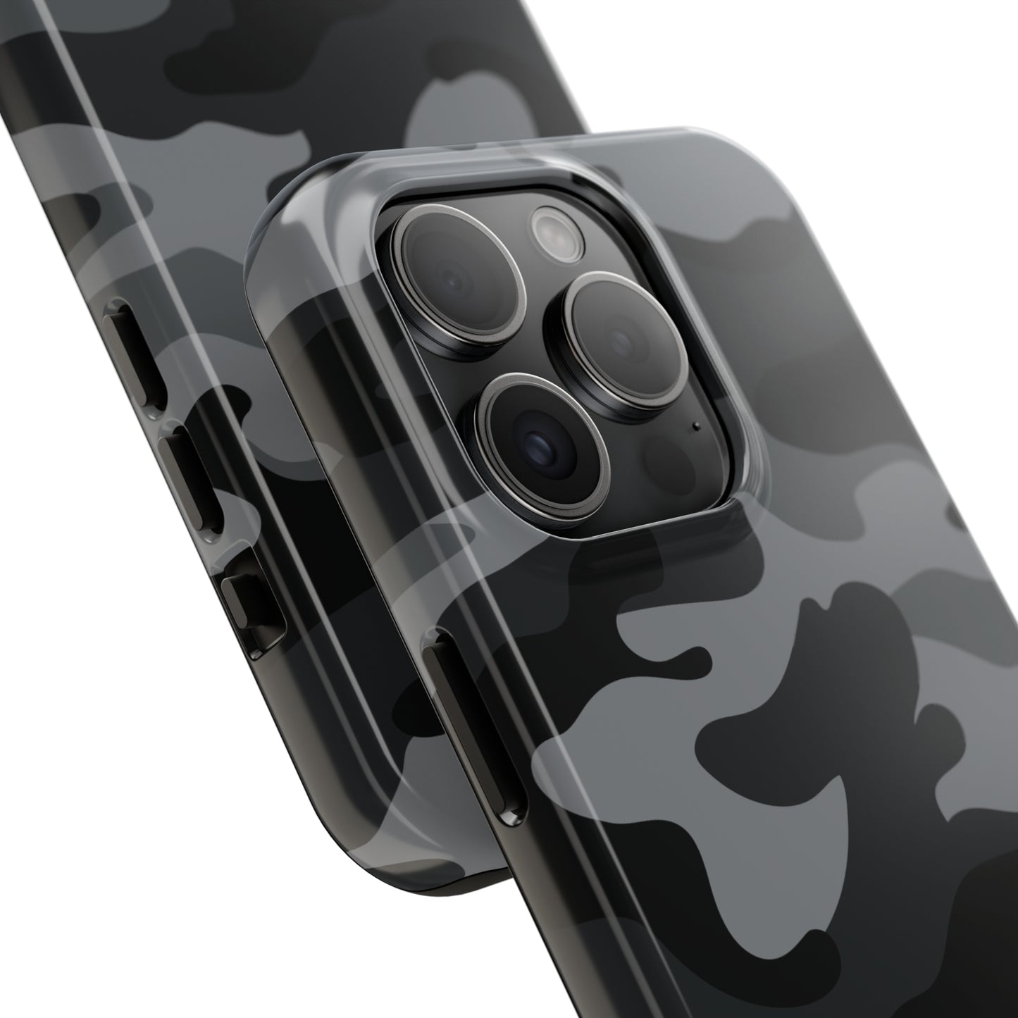 Black & Grey Camo Tough iPhone Case iPhone 15 accessories