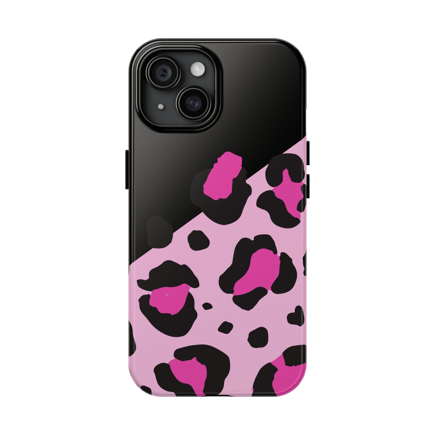 pink & black leopard print Tough Phone Cases iPhone 14 pro max accessories