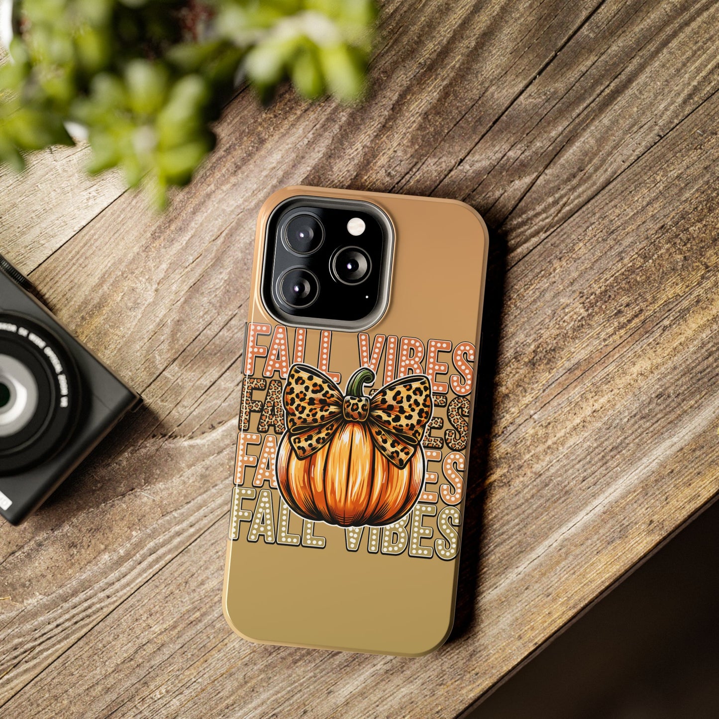 Fall Vibes, Halloween themed iPhone case Models 11-15