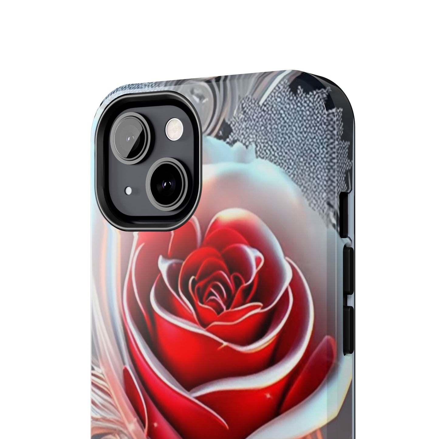 Winter rose, floral iPhone case Cover, flower Accessory, Cute Phone Protector, seasonal Tech