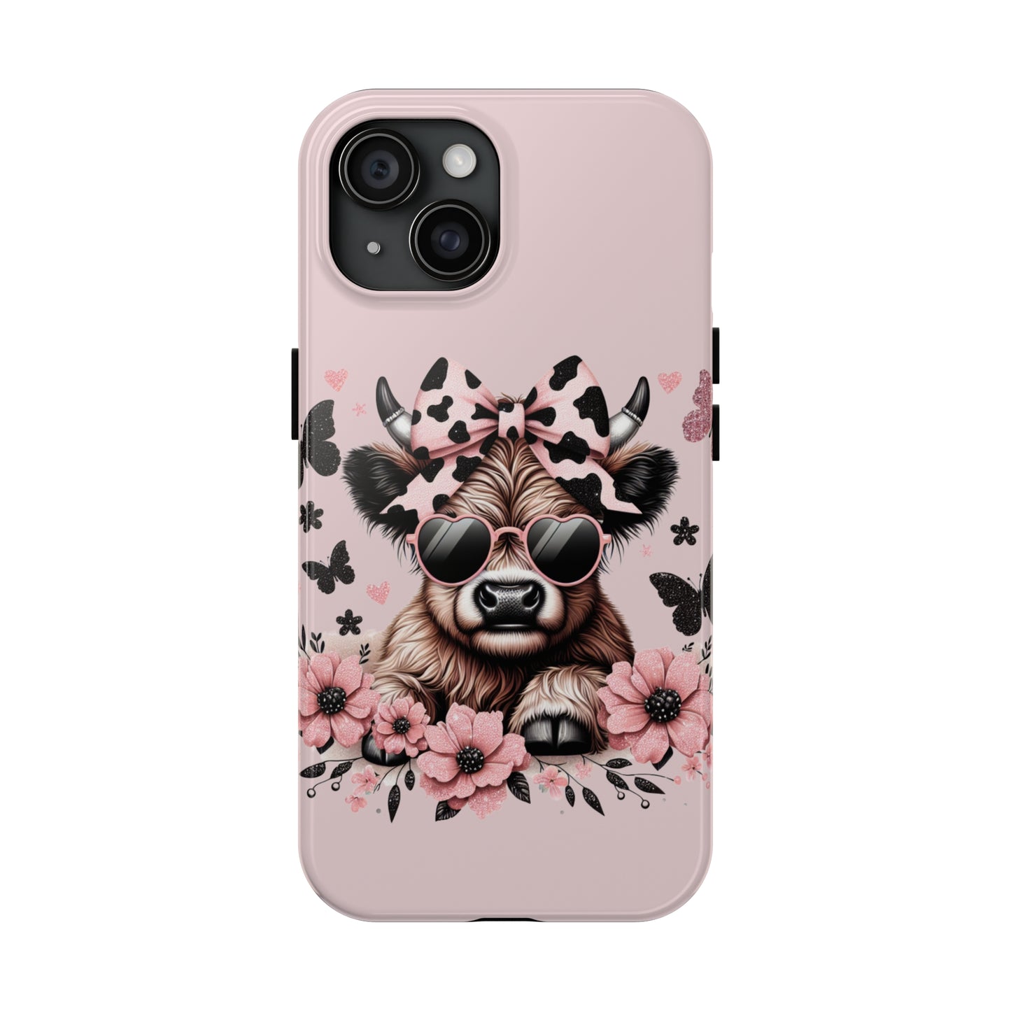 Summer highland Cow Tough Phone Case iPhone 14 pro max accessories