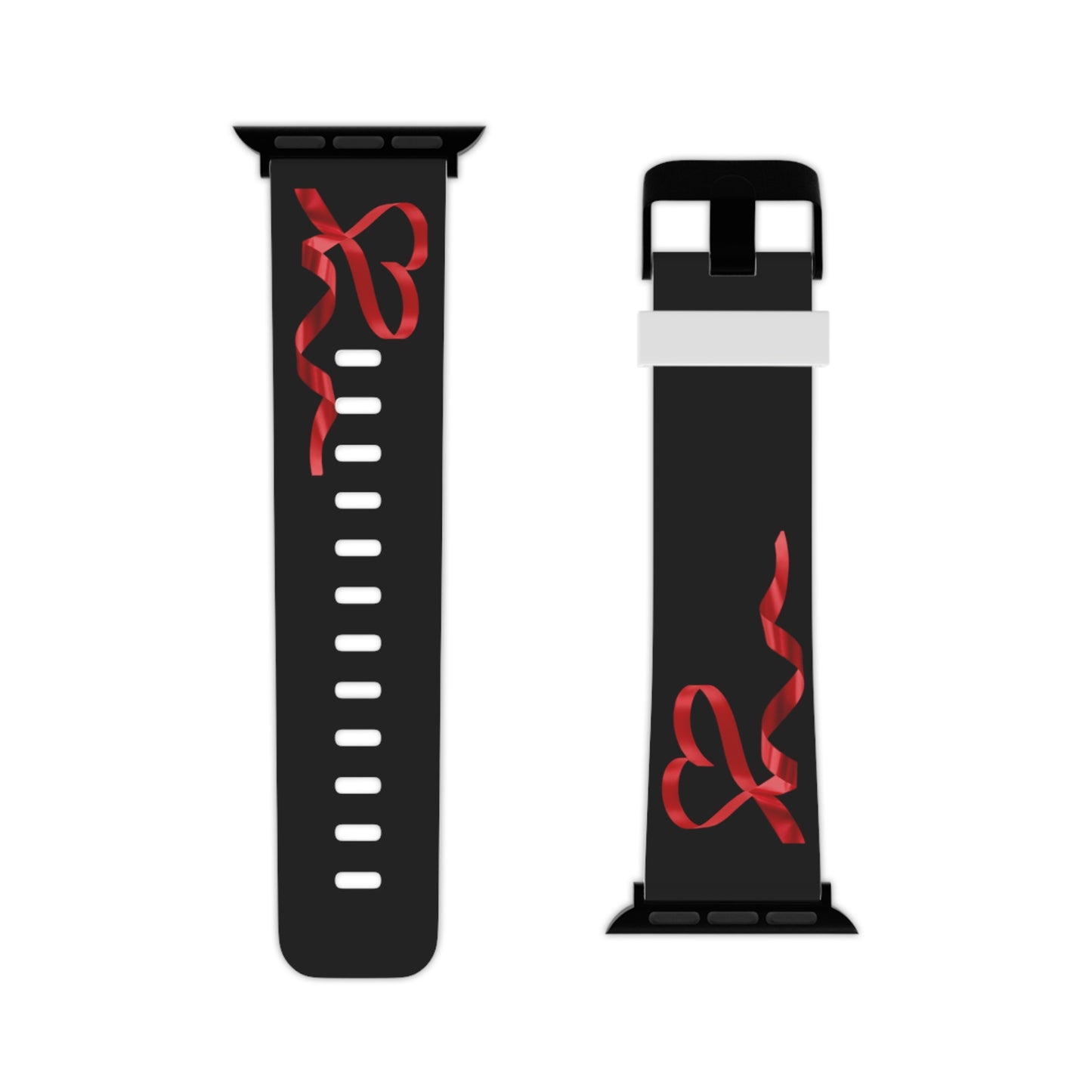 Valentines ribbon Watch Band for Apple Watch Series 1-9, SE and Ultra, 38-40mm/ 42-44mm