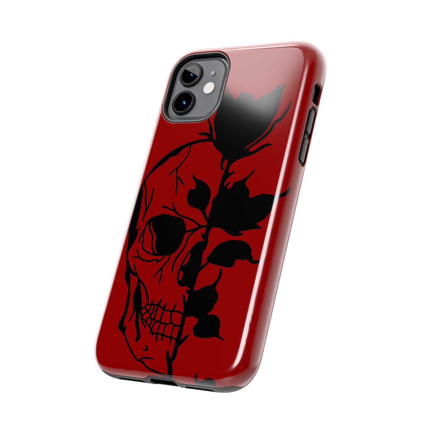 Skull & rose/ Tough iPhone Case/ Halloween