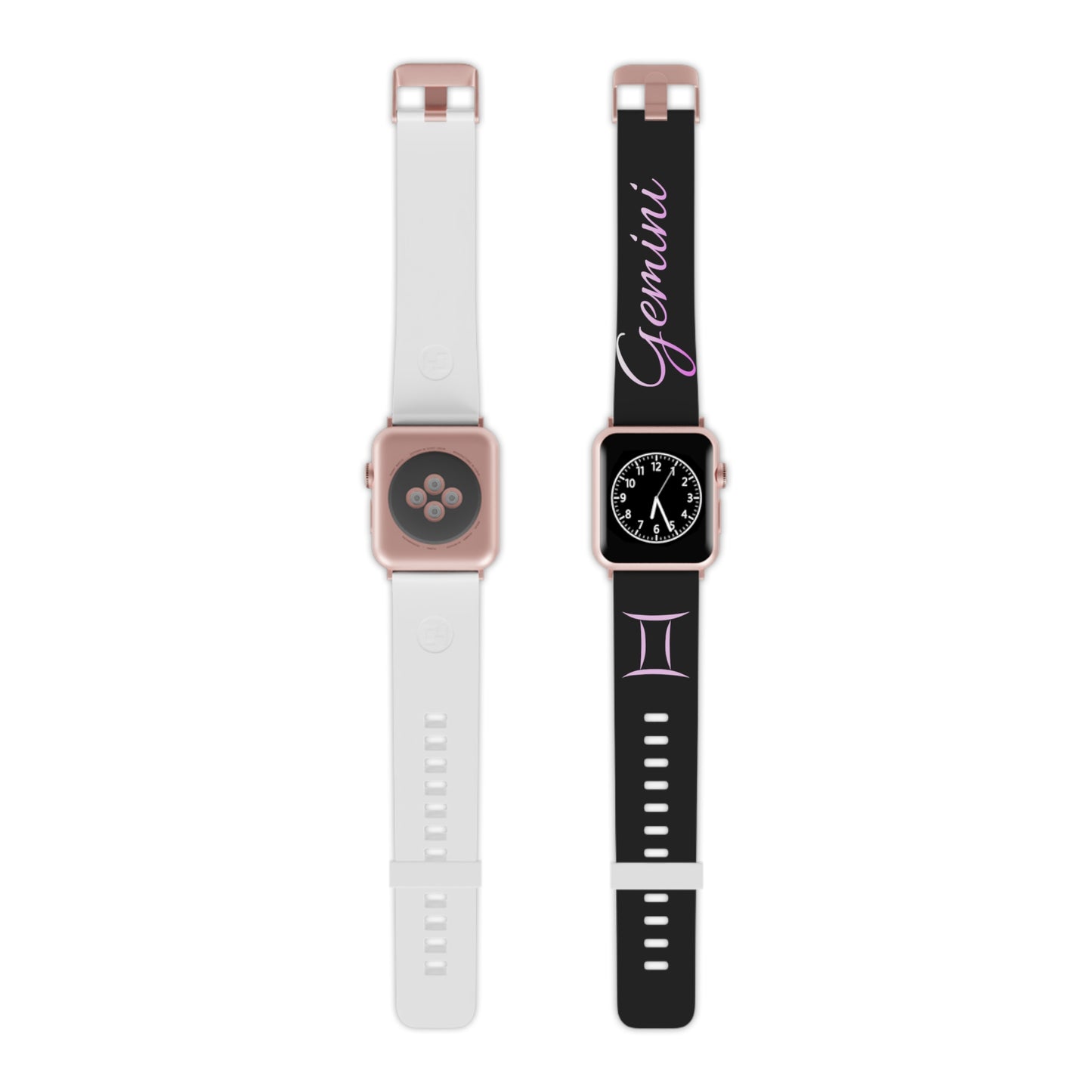 Pink & Black Gemini Watch Band for Apple Watch Series 1-9, SE and Ultra, 38-40mm/ 42-44mm