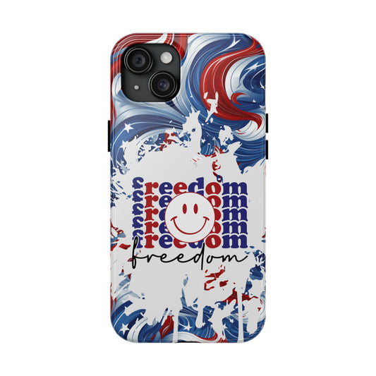 Freedom 4th of July phone case- iPhone compatible models 11-16