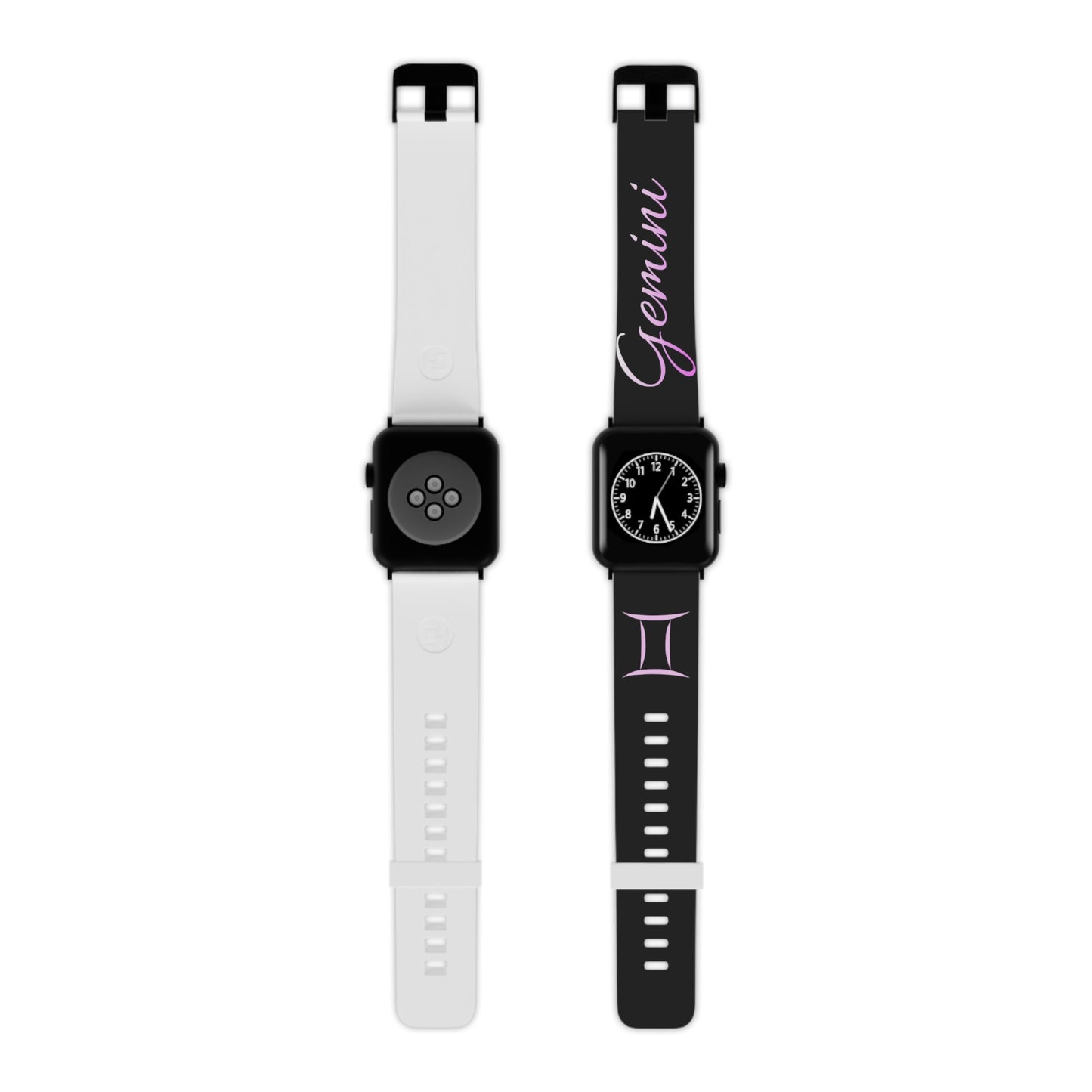 Pink & Black Gemini Watch Band for Apple Watch Series 1-9, SE and Ultra, 38-40mm/ 42-44mm