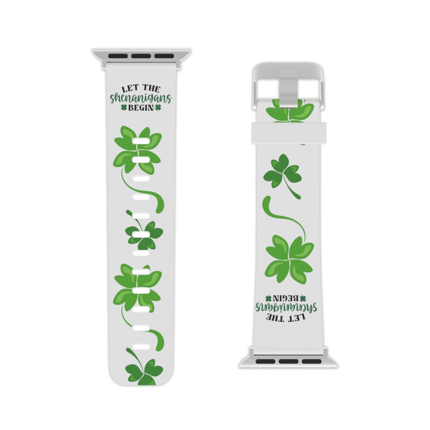 Let the shenanigans begin, shamrock Watch Band for Apple Watch  Series 1-9, SE and Ultra, 38-40mm/ 42-44mm