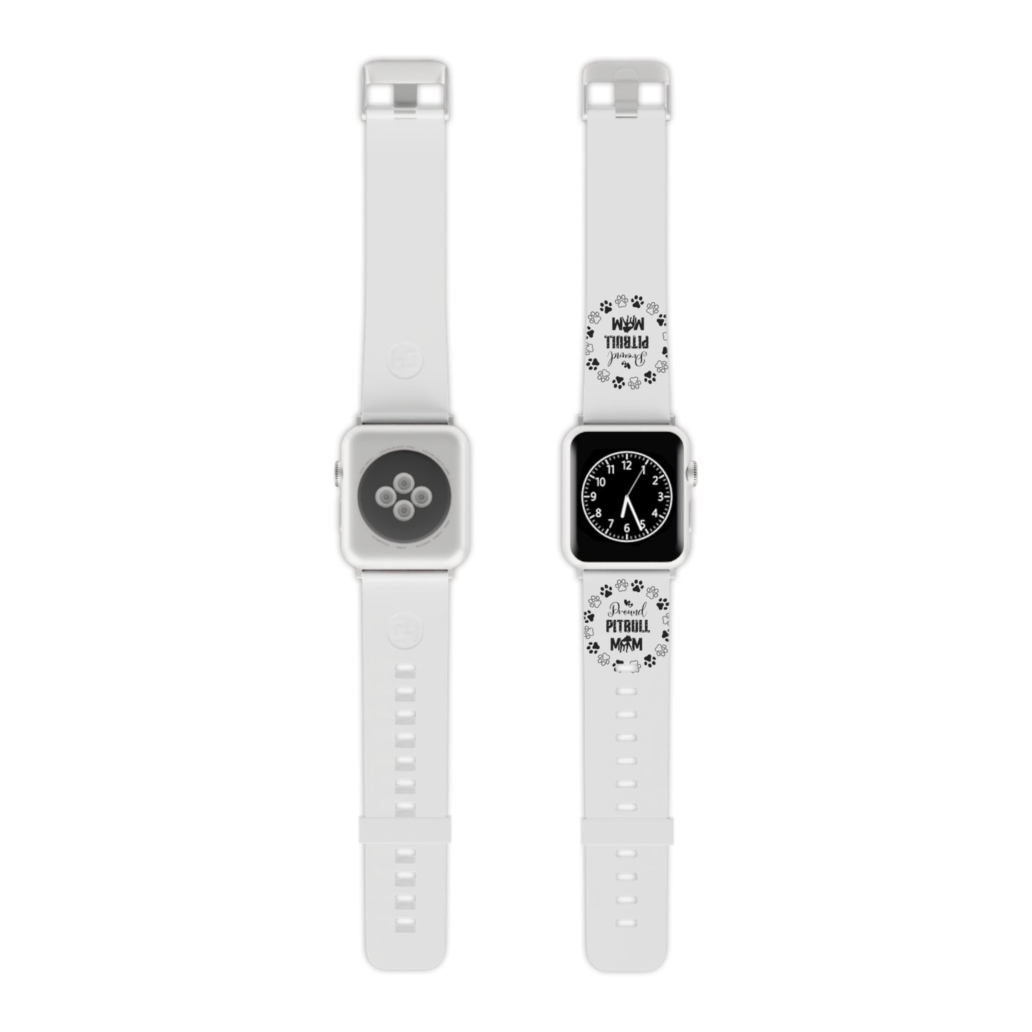 Proud Pitbull Mom Watch Band for Apple Watch Series 1-9, SE and Ultra, 38-40mm/ 42-44mm