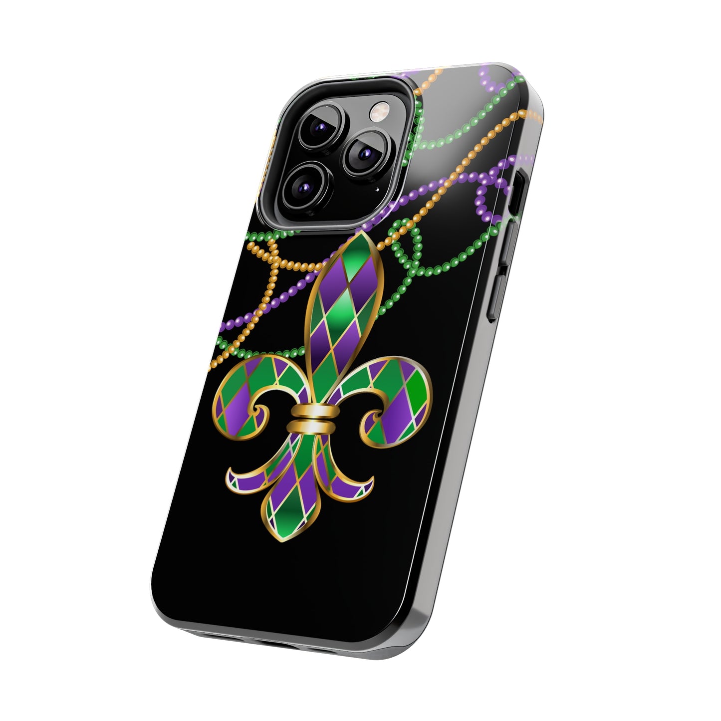 Blacked out Mardi Gras Tough iPhone Case iPhone 15 accessories