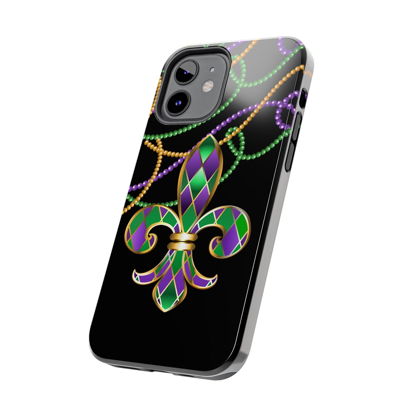 Blacked out Mardi Gras Tough iPhone Case iPhone 15 accessories