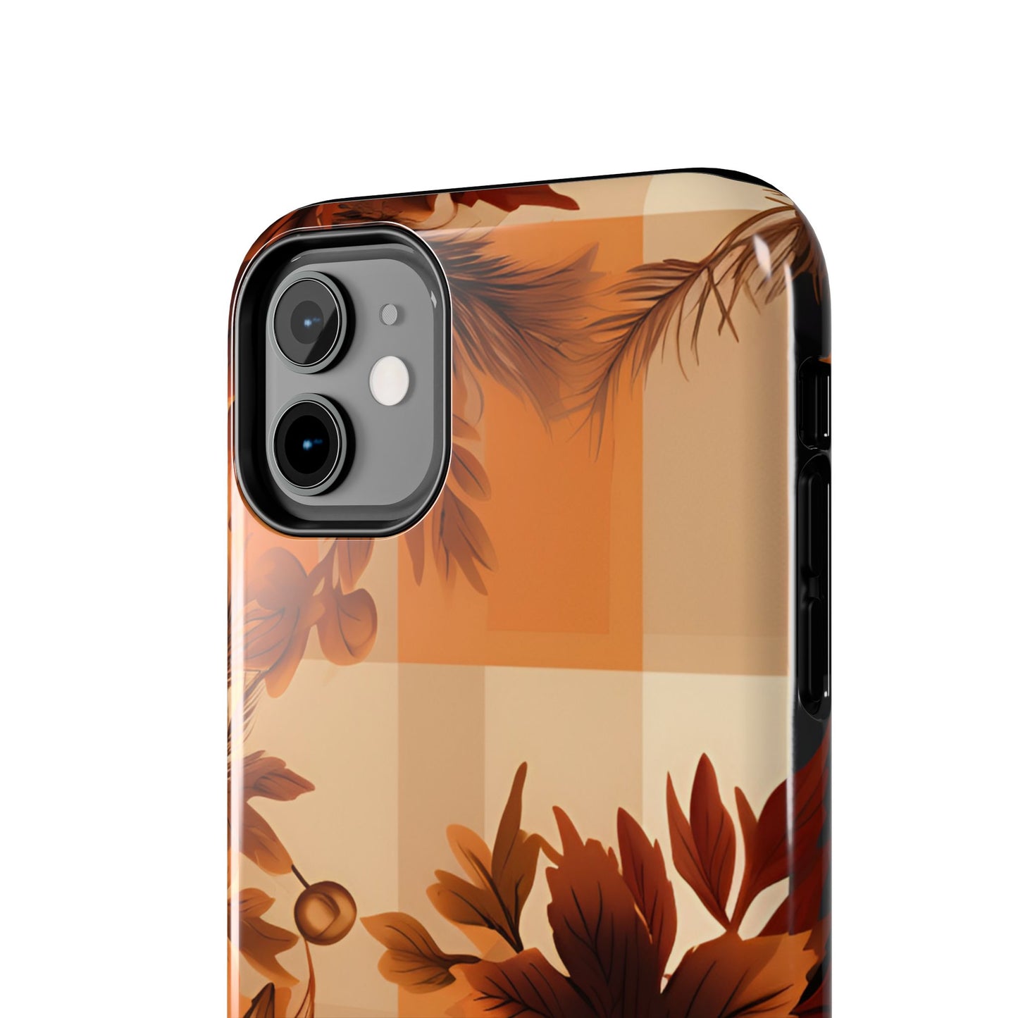 Fall pattern iPhone 16 Case, Fall iPhone Cover, Festive Holiday Accessory, Cute fall Phone Protector, seasonal Tech