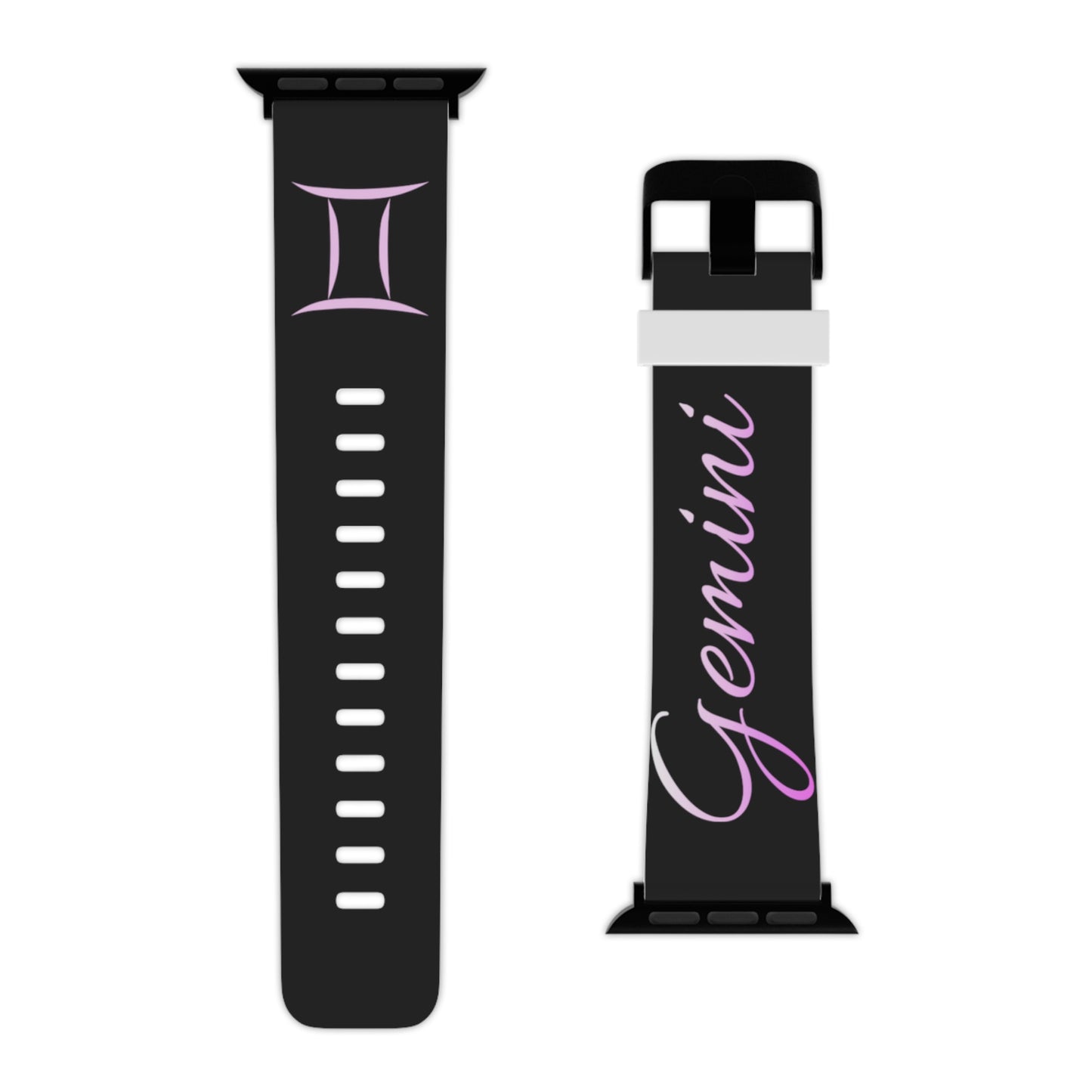 Pink & Black Gemini Watch Band for Apple Watch Series 1-9, SE and Ultra, 38-40mm/ 42-44mm