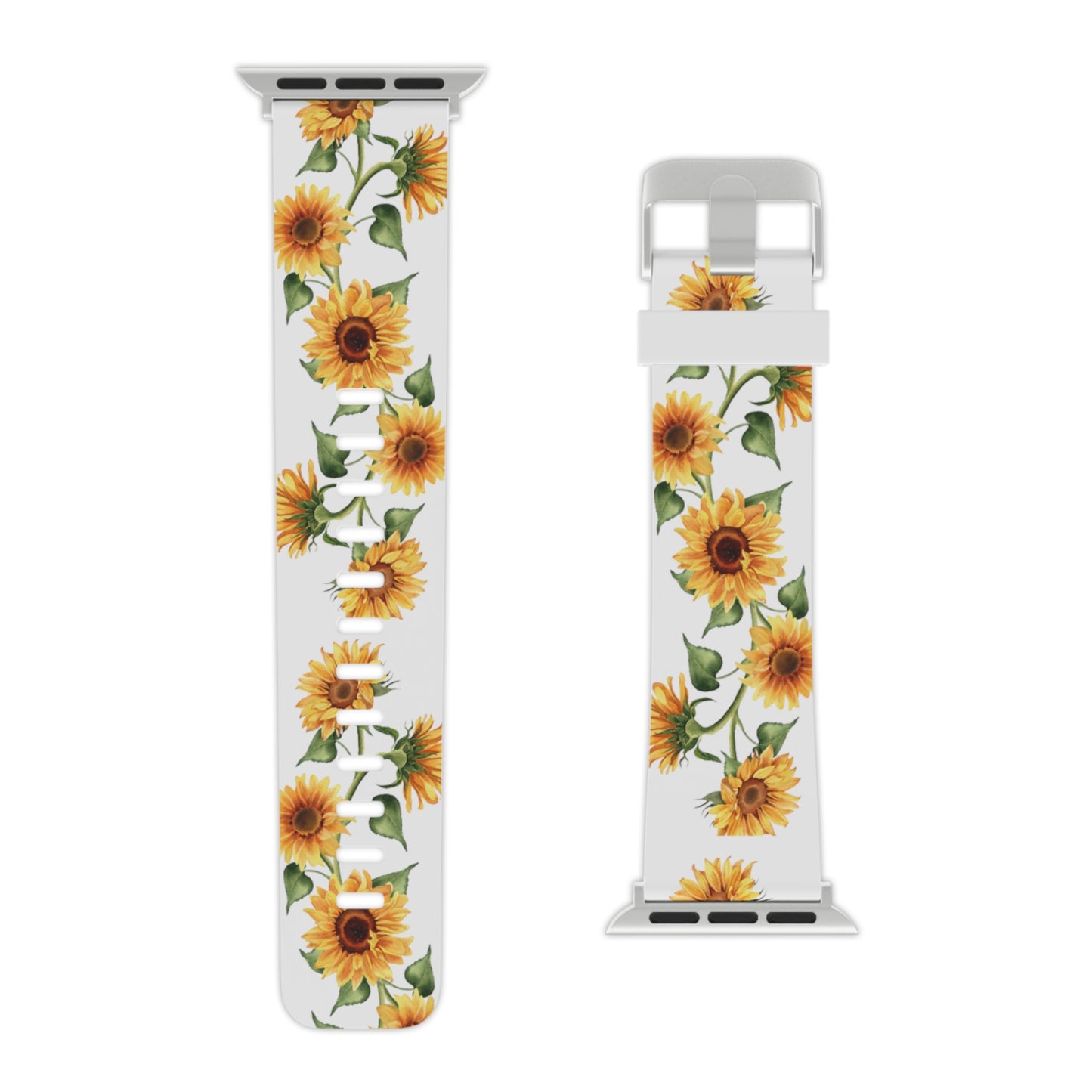 Vined sunflowers Watch Band for Apple Watch Series 1-9, SE and Ultra, 38-40mm/ 42-44mm