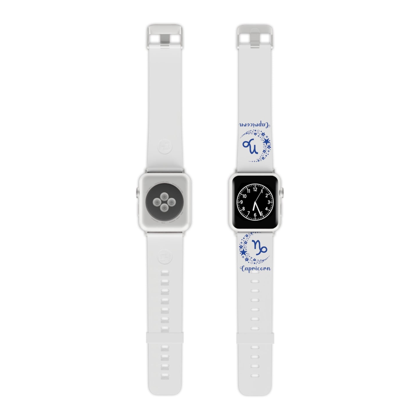 Blue Capricorn moon Watch Band for Apple Watch Series 1-9, SE and Ultra, 38-40mm/ 42-44mm