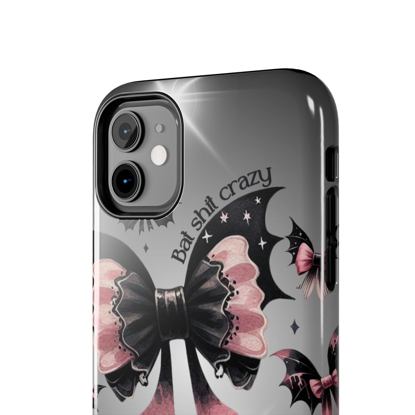 Bats & Bows Halloween themed iPhone case Models 11-15