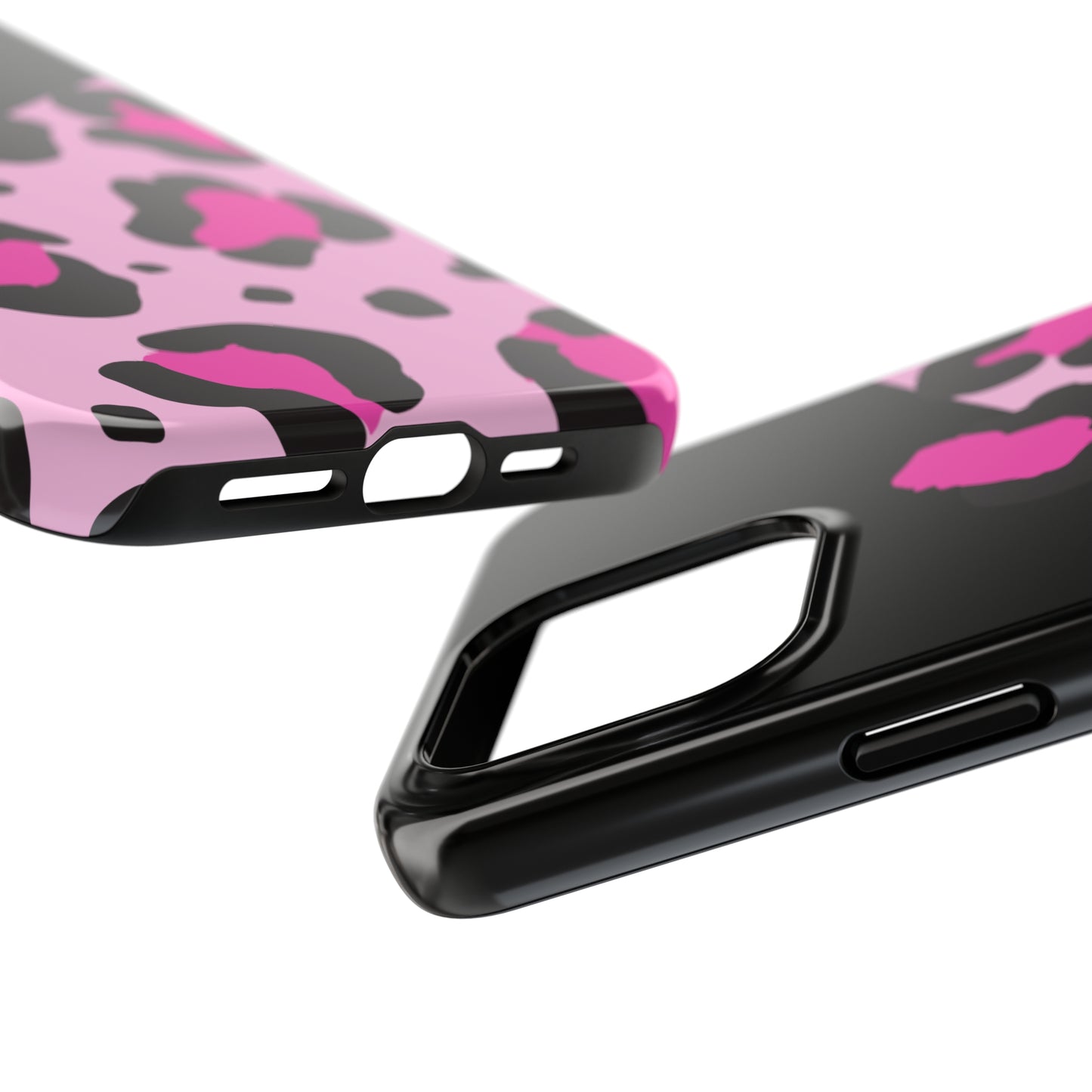 pink & black leopard print Tough Phone Cases iPhone 14 pro max accessories