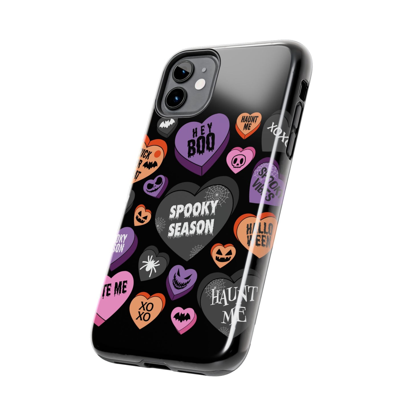 Spooky candy hearts iPhone cases models 11-15!