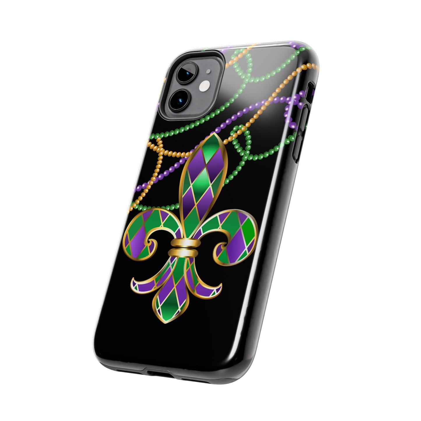 Blacked out Mardi Gras Tough iPhone Case iPhone 15 accessories