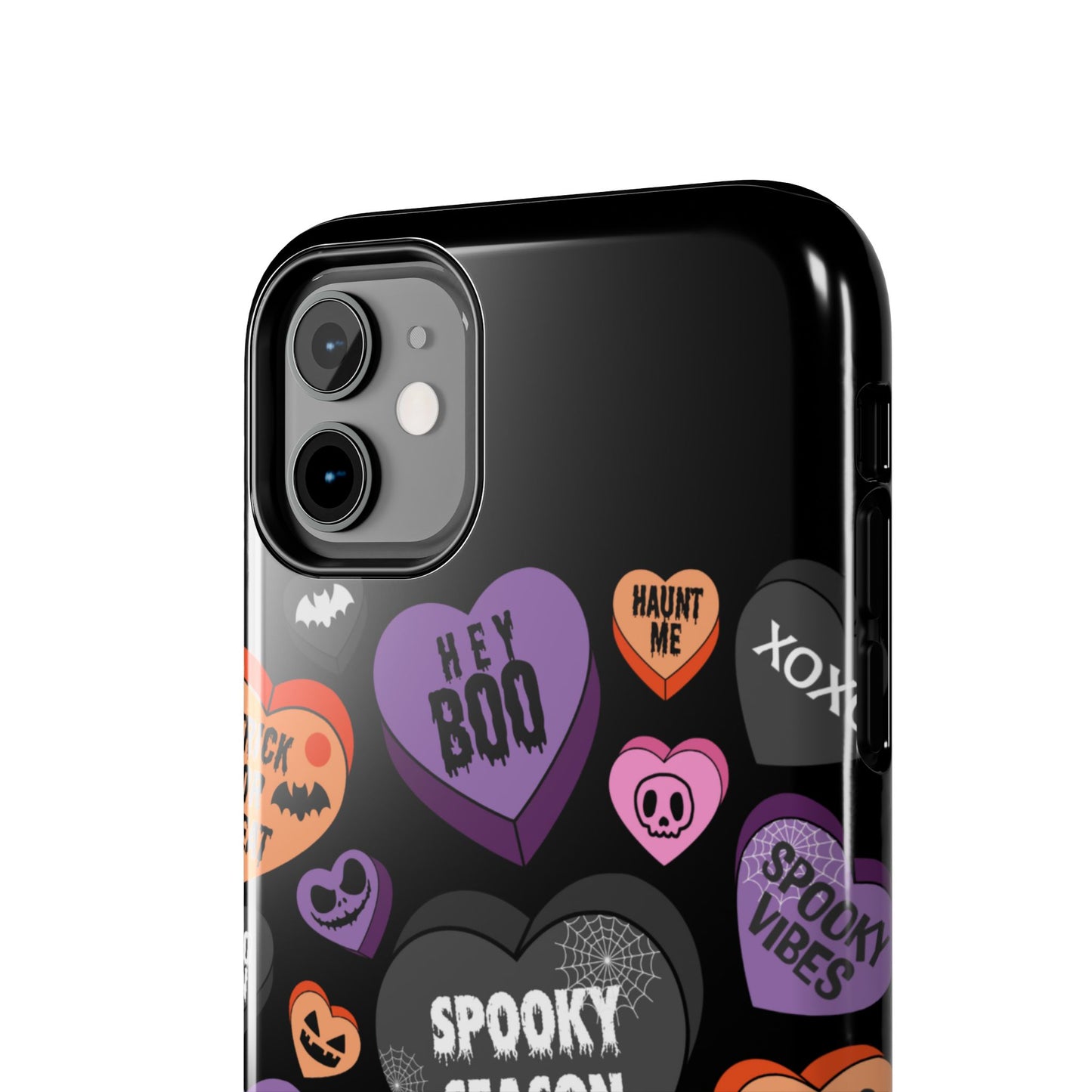 Spooky candy hearts iPhone cases models 11-15!