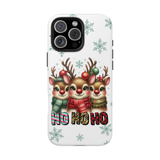 Festive reindeer Christmas iPhone 16 Case, Christmas iPhone Cover, Festive Holiday Accessory, Cute Xmas Phone Protector, Winter Santa Tech