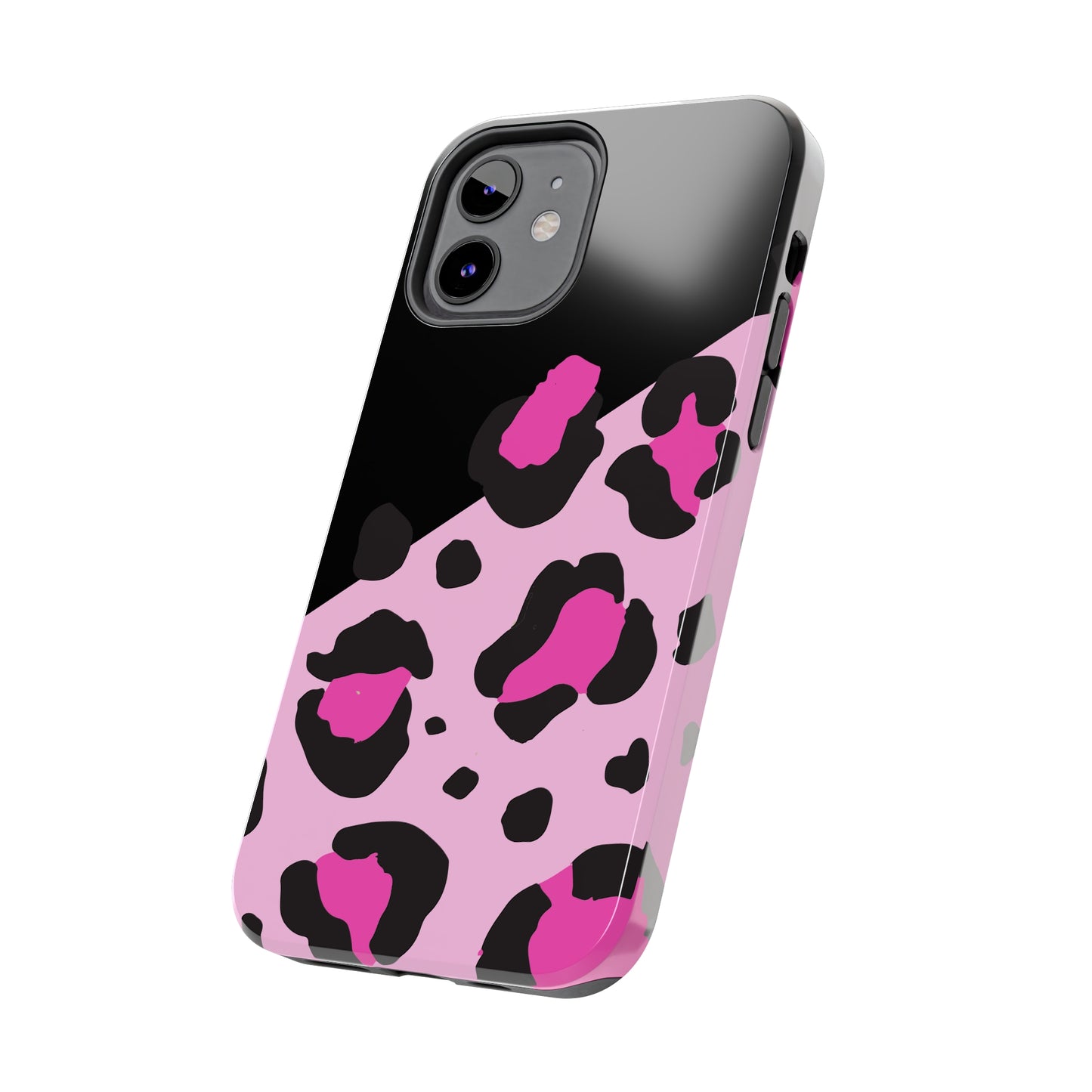 pink & black leopard print Tough Phone Cases iPhone 14 pro max accessories