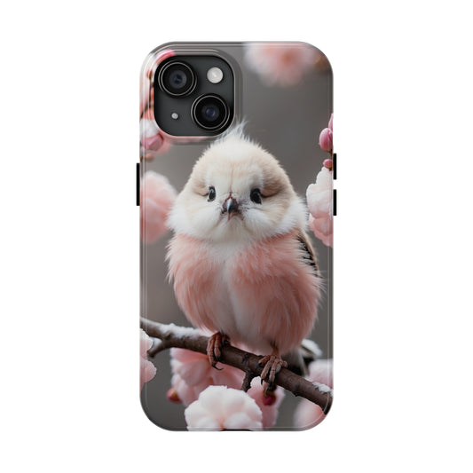 Cherry blossom pink bird Tough Phone Case iPhone 15 accessories