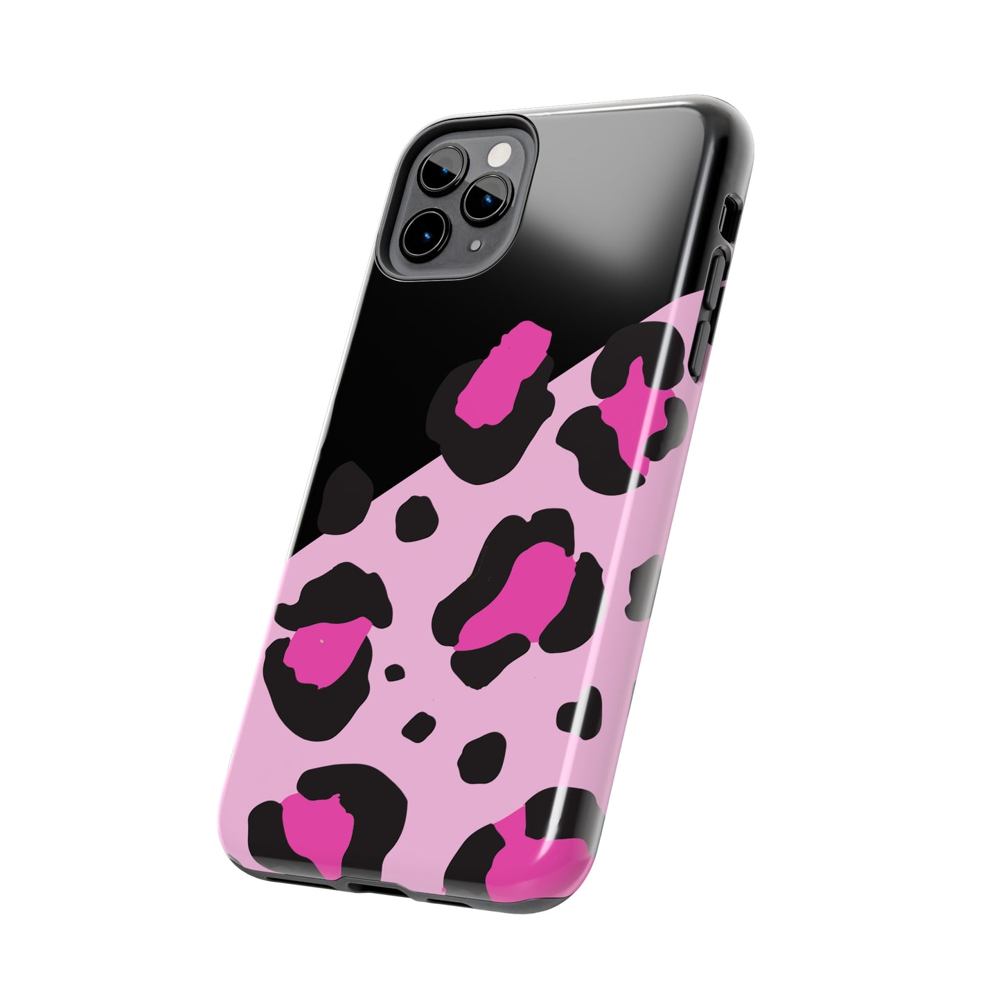 pink & black leopard print Tough Phone Cases iPhone 14 pro max accessories