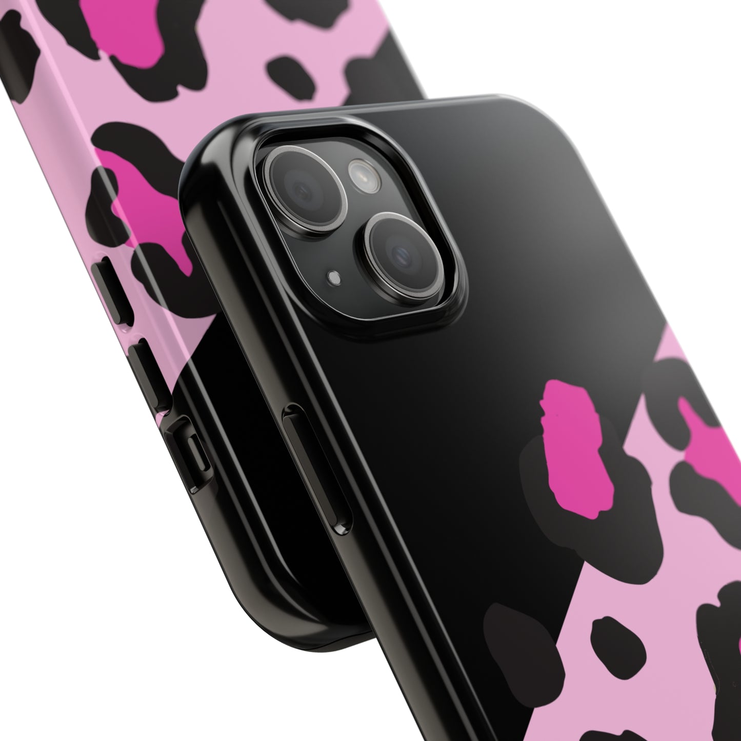 pink & black leopard print Tough Phone Cases iPhone 14 pro max accessories