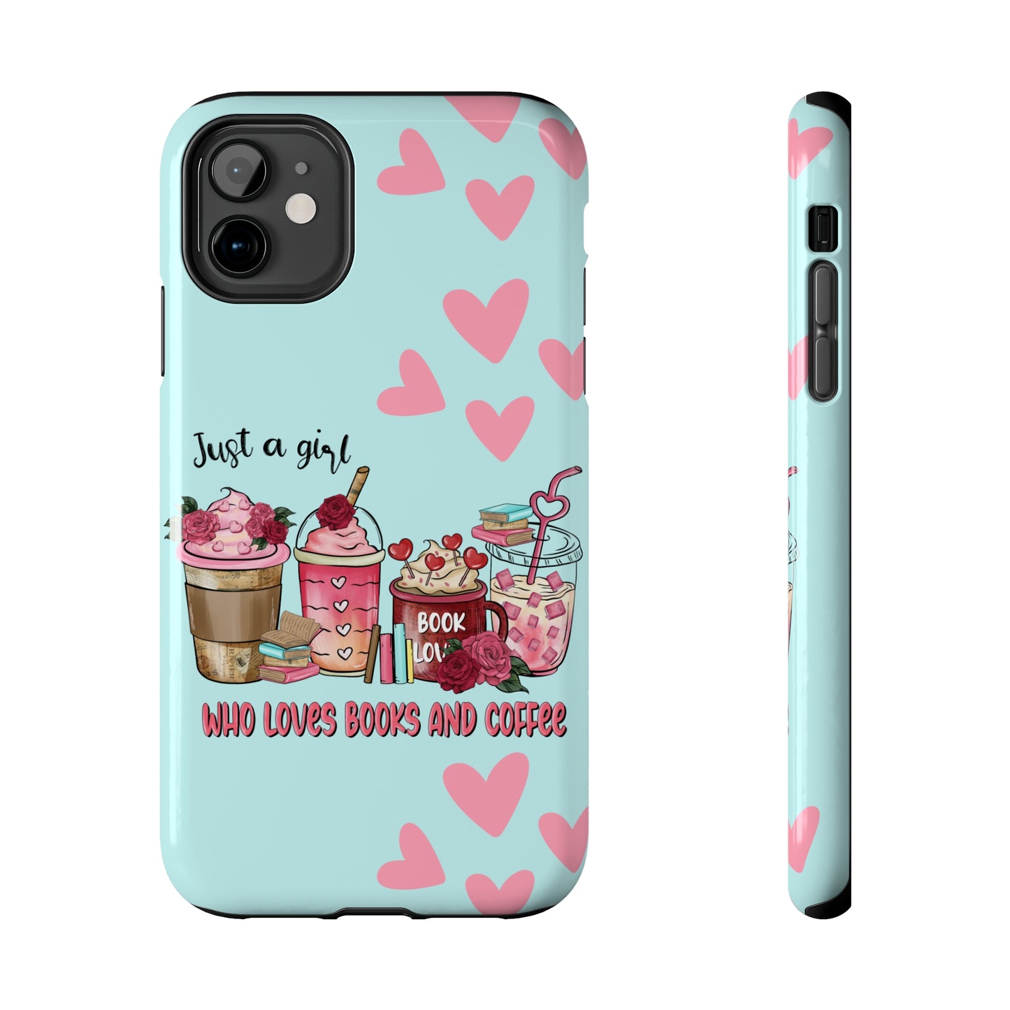 Just a girl who loves books & coffee Tough iPhone Case  iPhone 15 accessories