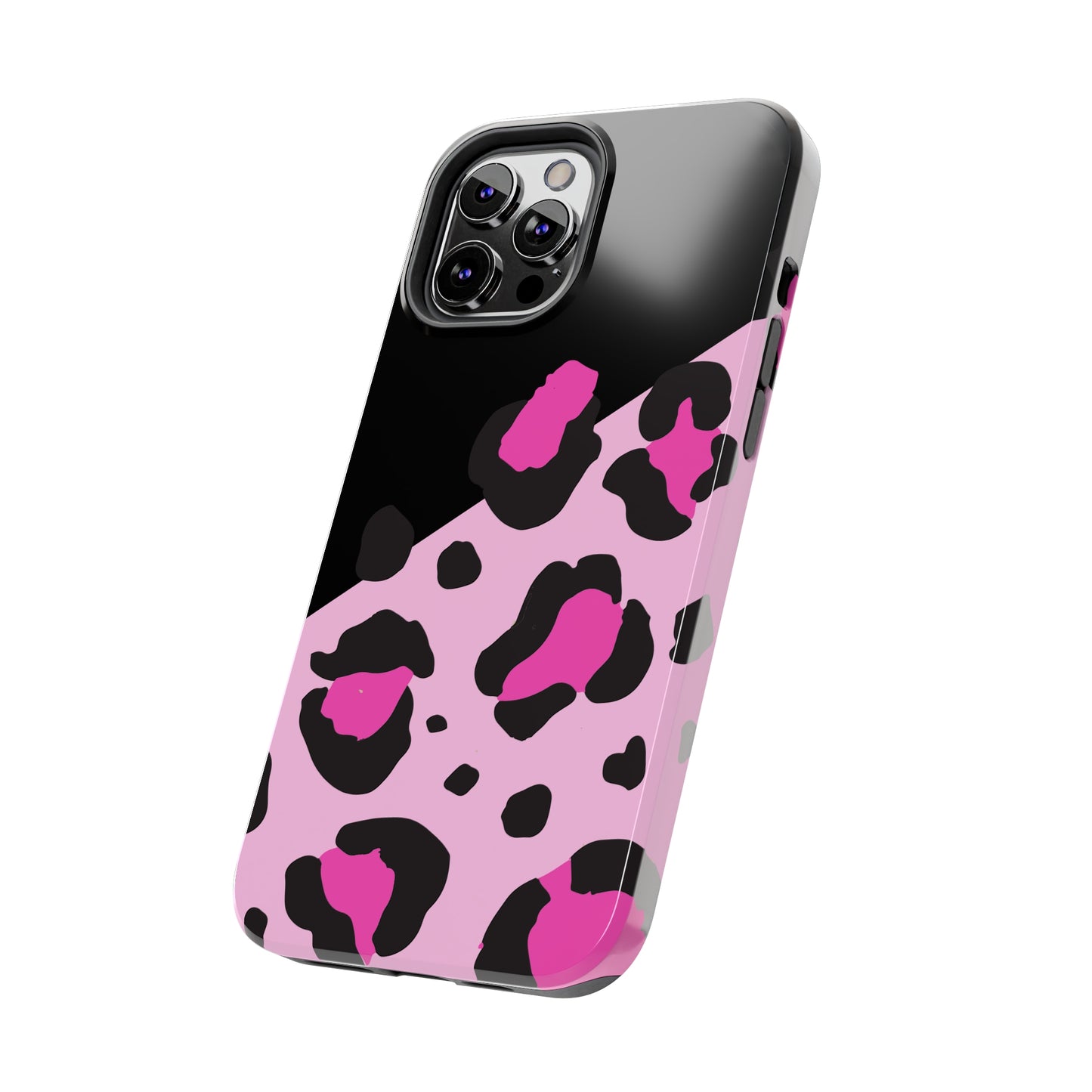 pink & black leopard print Tough Phone Cases iPhone 14 pro max accessories