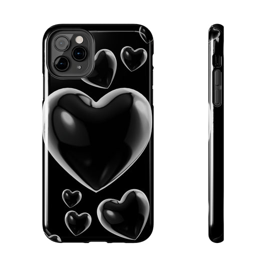 Black & White heart/ Tough IPhone Case