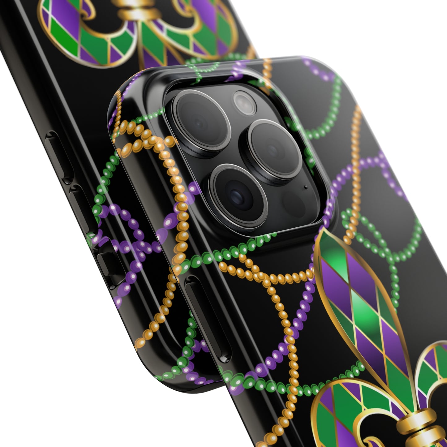 Blacked out Mardi Gras Tough iPhone Case iPhone 15 accessories