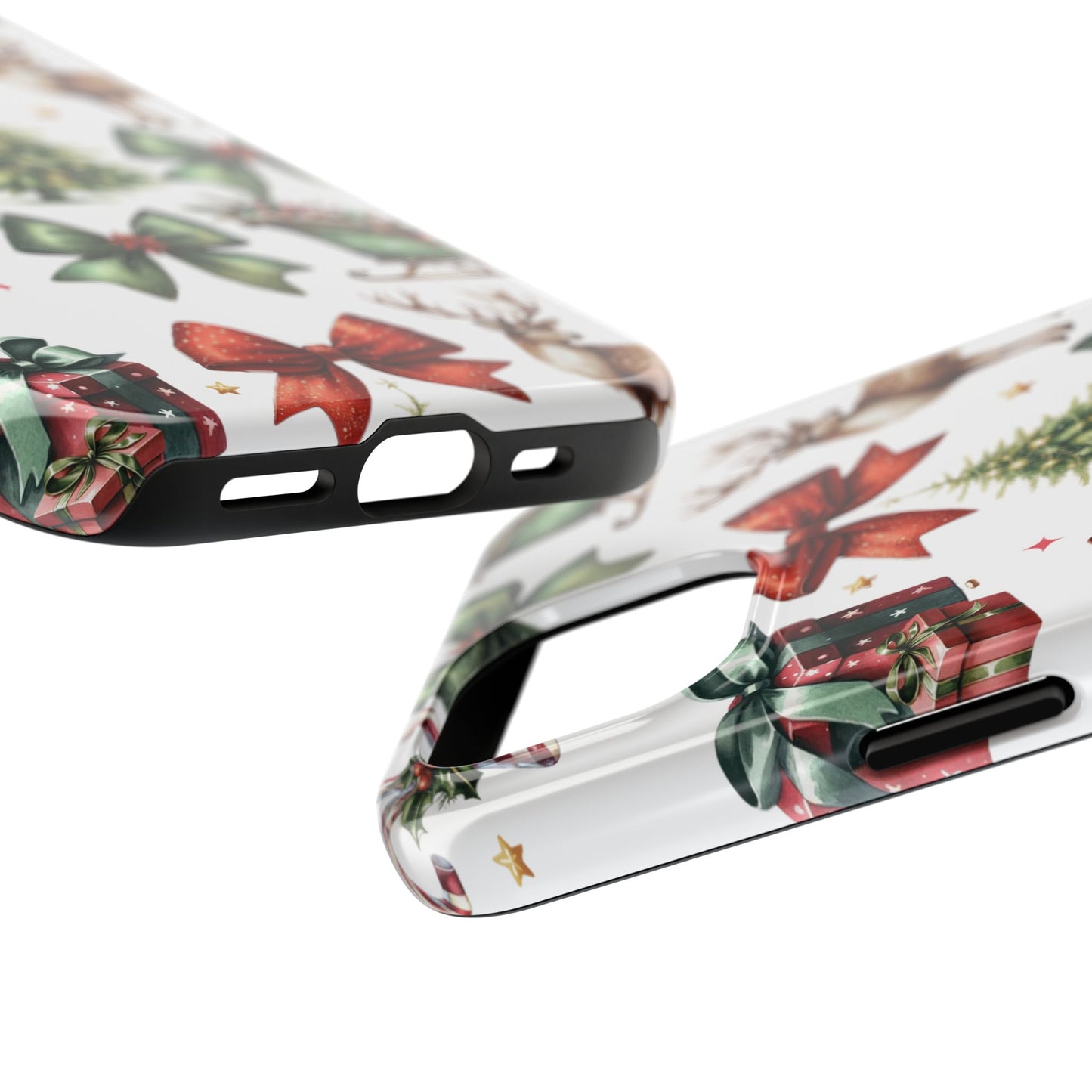 Vintage Christmas iPhone case. Compatible with iPhone models 11-16 including all mini, plus, pro & pro max