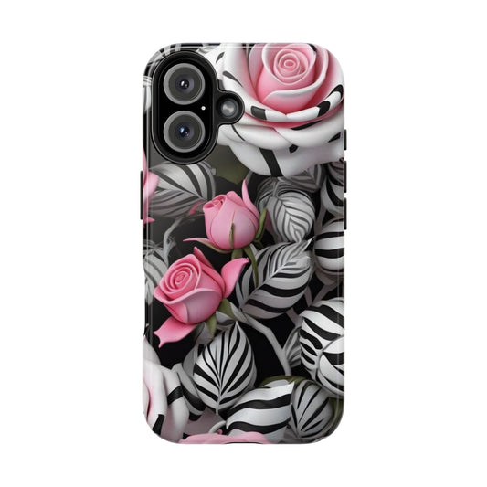 Zebra rose iPhone case Models 11-16