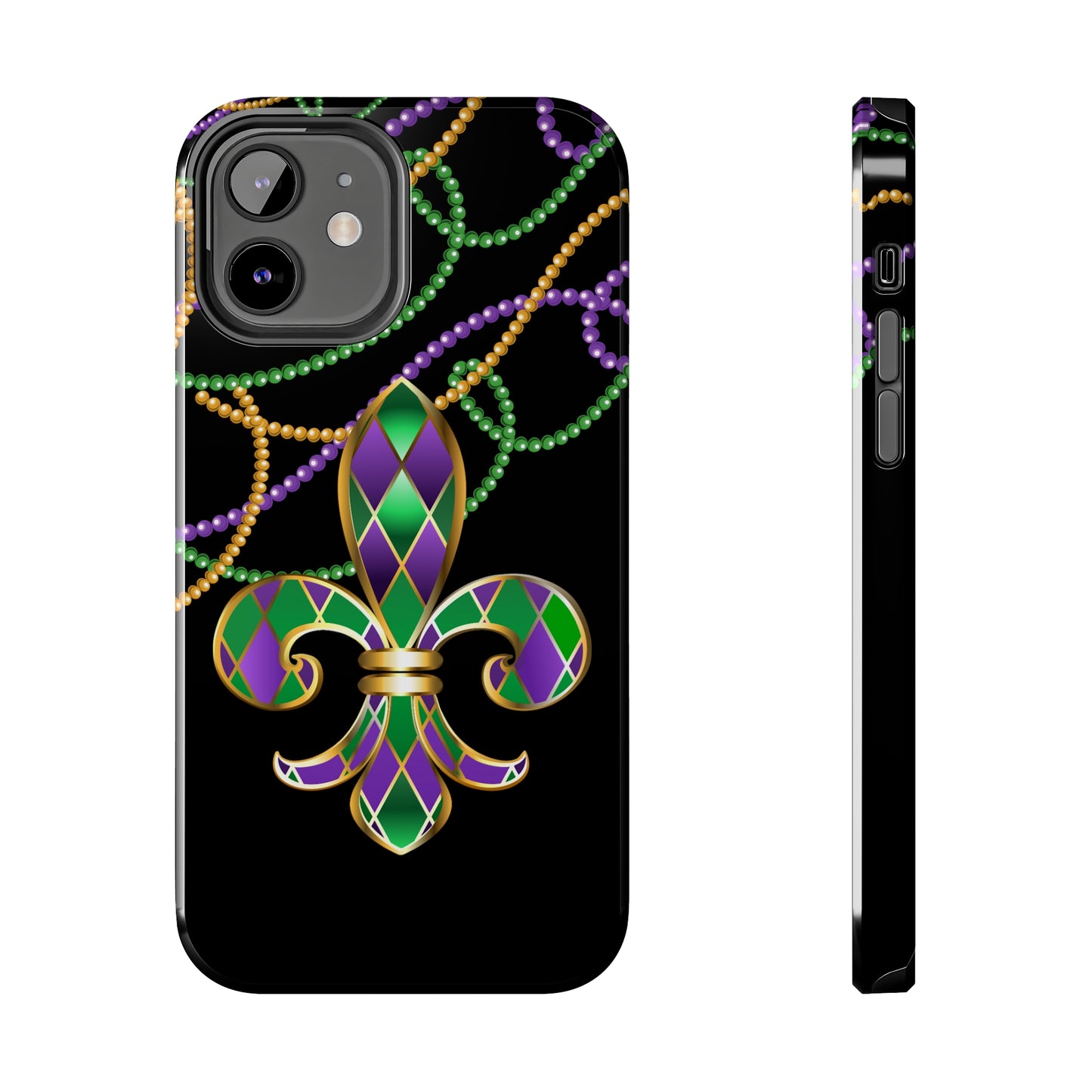 Blacked out Mardi Gras Tough iPhone Case iPhone 15 accessories