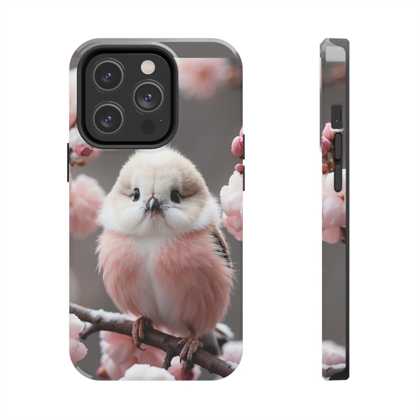 Cherry blossom pink bird Tough Phone Case iPhone 15 accessories