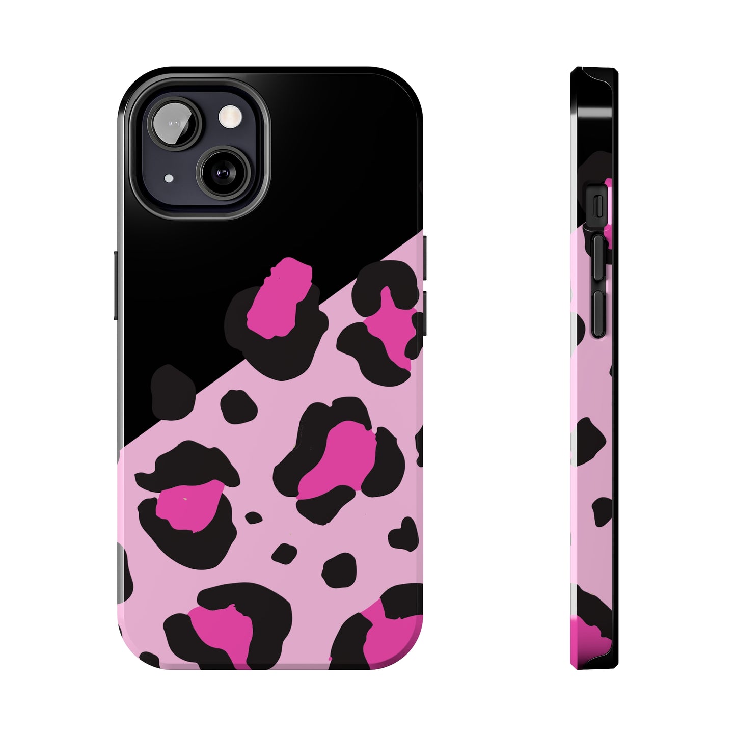 pink & black leopard print Tough Phone Cases iPhone 14 pro max accessories