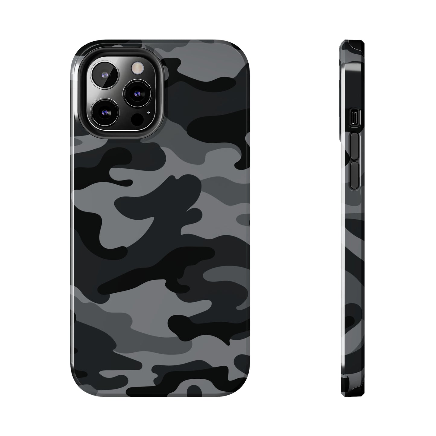 Black & Grey Camo Tough iPhone Case iPhone 15 accessories