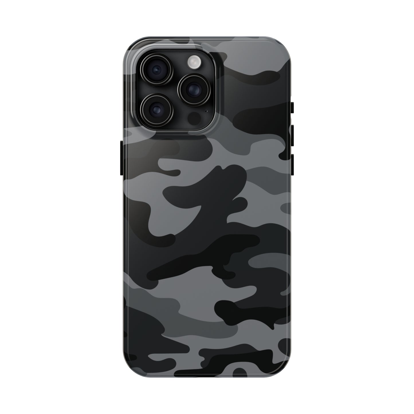 Black & Grey Camo Tough iPhone Case iPhone 15 accessories