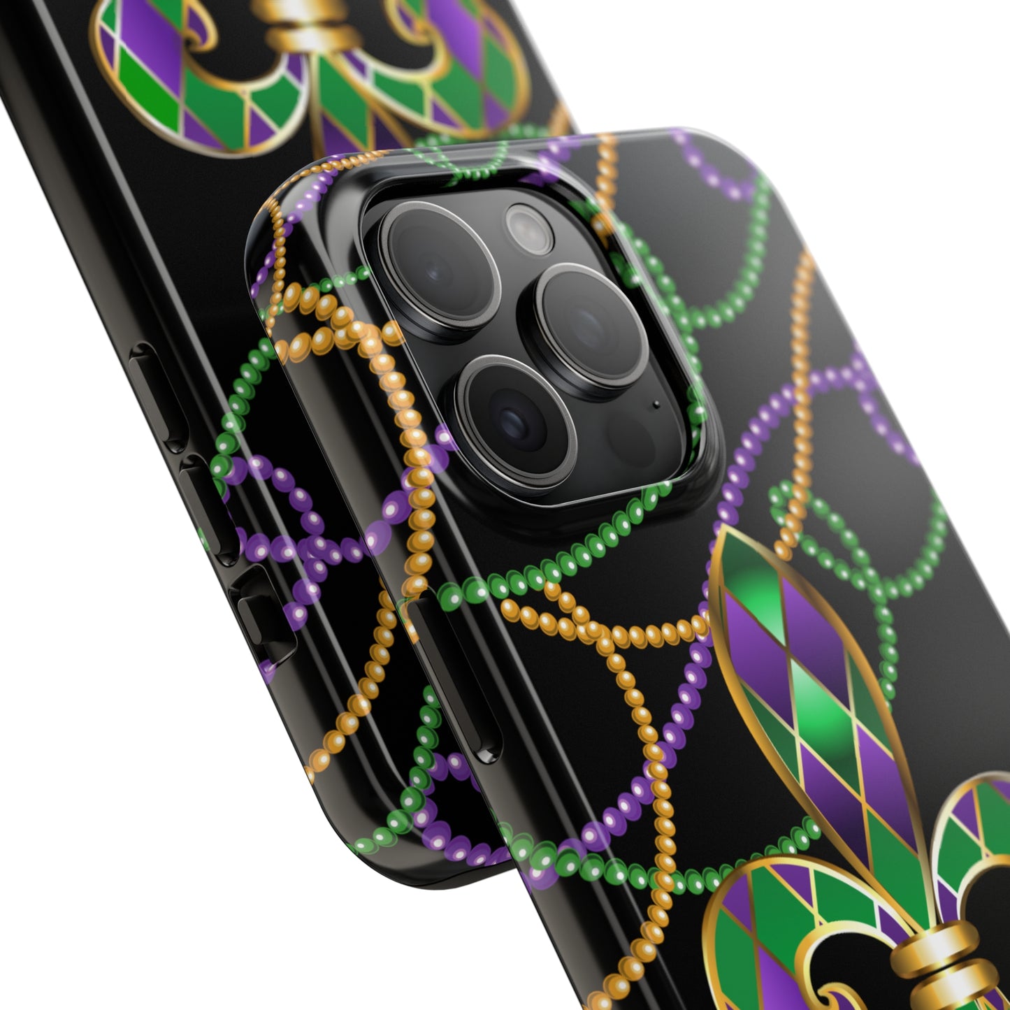 Blacked out Mardi Gras Tough iPhone Case iPhone 15 accessories