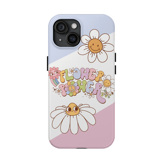 Flower power retro style Tough Phone Case iPhone 14 accessories