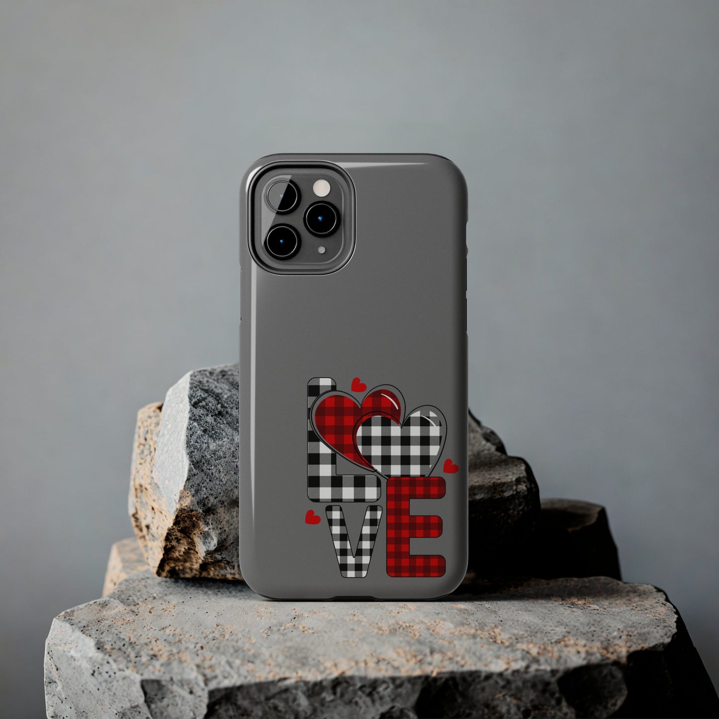 Grey LOVE/ Tough iPhone Case