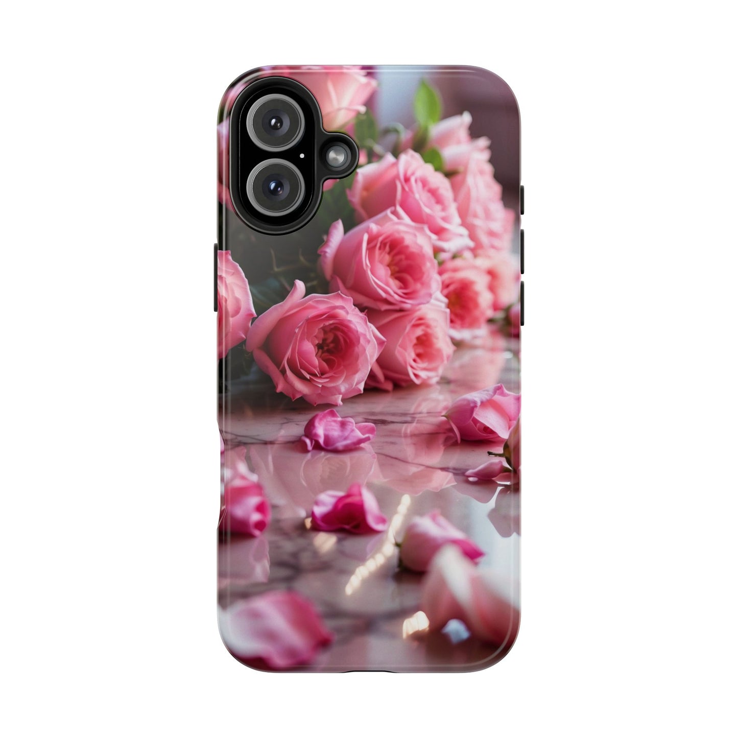 pink petals, floral iPhone Cover, flower Accessory, Cute Phone Protector, seasonal Tech