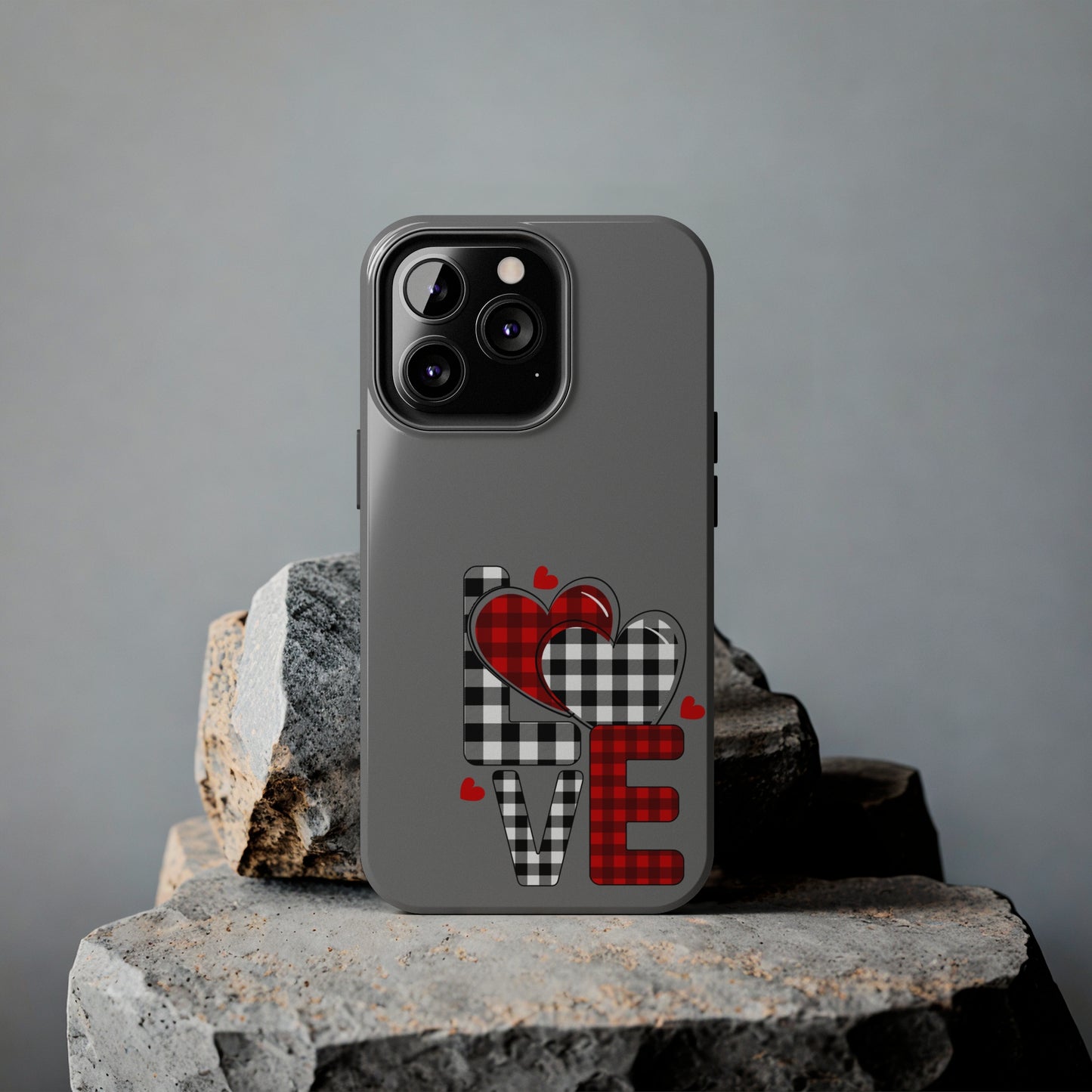 Grey LOVE/ Tough iPhone Case