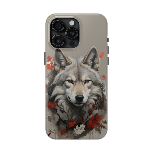 The grey wolf Tough Phone Case iPhone 14 accessories